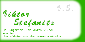viktor stefanits business card